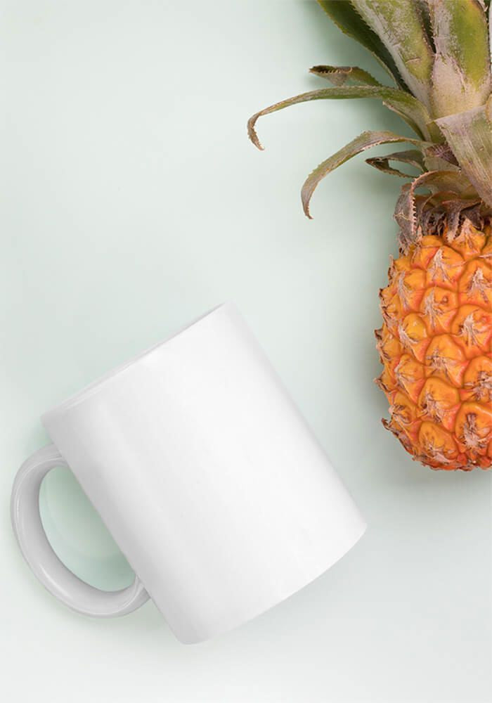 white mug